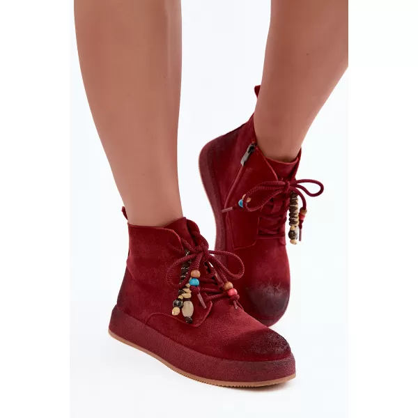 Botine de dama ARTIKER 59C1131 NUANȚE DE ROȘU 