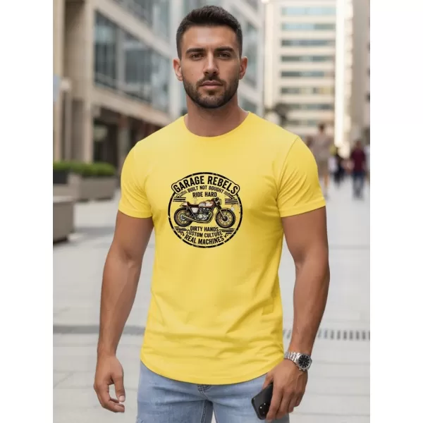  Tricou pentru bărbați DSTREET NX5007R-YE CHIHLIMBAR 