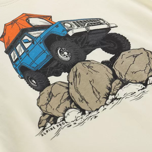  Tricou pentru copii ALPINE PRO ECOMO 4 VARIANTA CREMA PC 