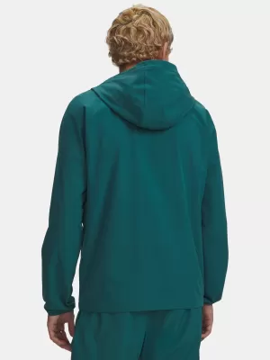 Jachetă pentru bărbați UNDER ARMOUR VIBE WOVEN JACKET 6003001-338 VERDE