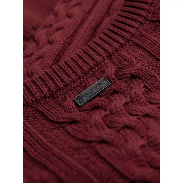  Pulover pentru bărbați OMBRE OM-SWSW-0191 BURGUNDIA 