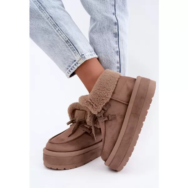  Oameni de zăpadă pentru femei BIG STAR SHOES UU274215 BEJ 