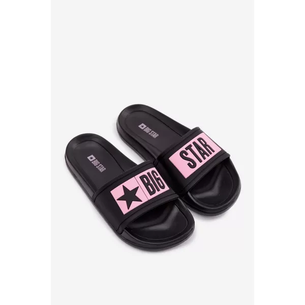  Papuci copii BIG STAR SHOES TT374A004 NEGRU/ROZ 
