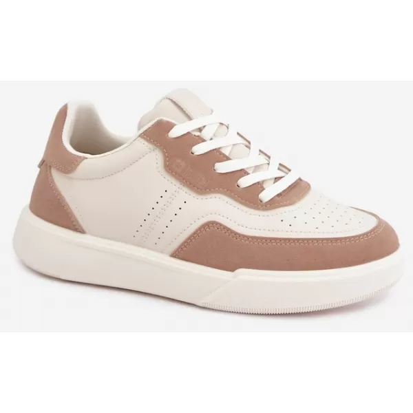 Adidași de damă BIG STAR SHOES UU274275 ALB/BEJ 