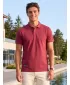 Tricou pentru bărbați cu guler ALTISPORT NP/ALMST90601 BURGUNDIA