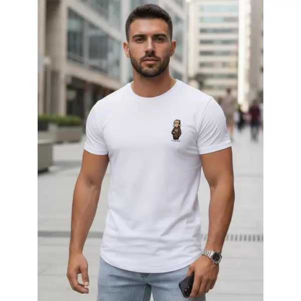  Tricou pentru bărbați DSTREET NX5101R-WH ALB 