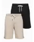 Set de pantaloni scurți pentru bărbați OMBRE Z124 NEGRU/BEJ