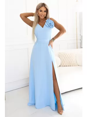 Rochie NUMOCO 669-2 ALBASTRU DESCHIS