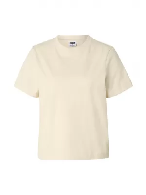 Tricou de dama URBAN CLASSICS TB8574-02903 NISIP ALB