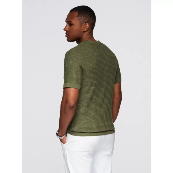  Tricou pentru bărbați OMBRE OM-TSCT-0303 MĂSLINE 