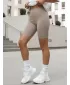 Pantaloni scurți de damă DSTREET SY0568 GRI DESCHIS