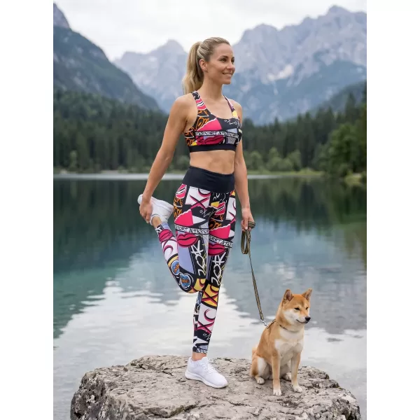  Jambiere funcționale lungi premium pentru femei (dimensiuni noi) ALTISPORT VOJ/ALW041LEG05 NEGRU 