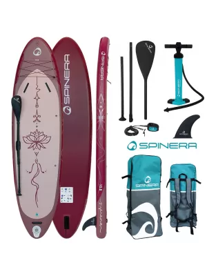 Placă cu vâsle SPINERA SUPRANA 10'8 BURGUNDIA