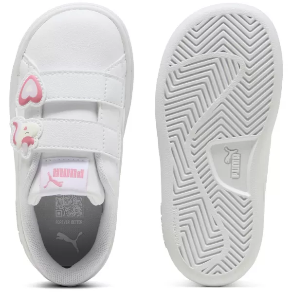  Adidași pentru copii PUMA SMASH 3.0 BADGES V INF 397287-07 PUMA ALB/TRANDAFIR MAGIC 