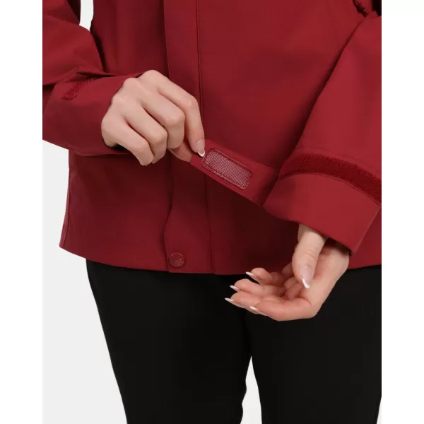  Jachetă hardshell pentru femei KILPI MONTANA-W 1L0102KI ROȘU ÎNCHIS 