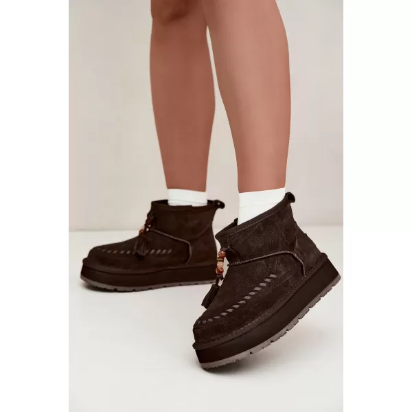  Pantofi de dama BIG STAR SHOES UU274678 MARO/BEJ 