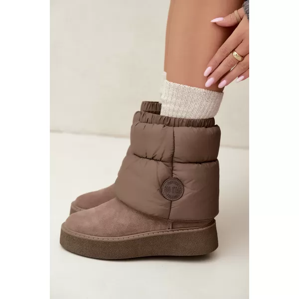  Oameni de zăpadă pentru femei BIG STAR SHOES UU274732 BEJ ÎNCHIS 