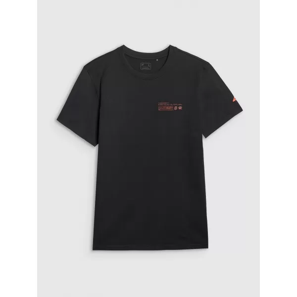  Tricou pentru bărbați 4F WAW25TTSHM2372 NEGRU ADÂNC 