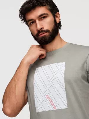 Tricou pentru bărbați OMBRE OM-TSPT-0259 GRI
