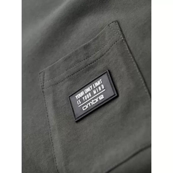  Tricou pentru bărbați OMBRE OM-TSCT-0305 GRAFIT 
