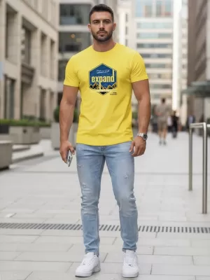 Tricou pentru bărbați DSTREET NX5004R-YE CHIHLIMBAR