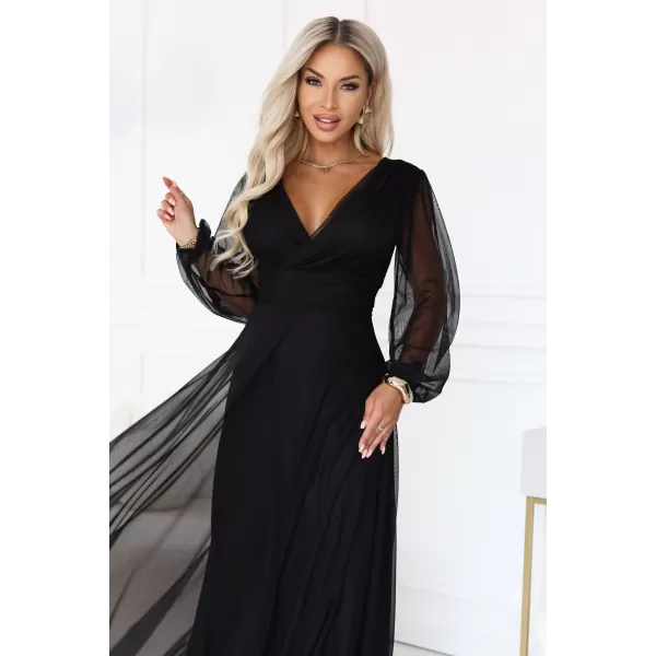  Rochie NUMOCO NERISSA 684-4 NEGRU 