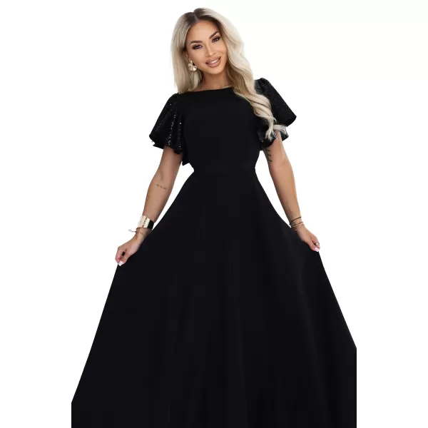  Rochie NUMOCO 694-1 NEGRU 