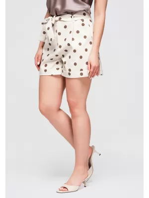 Pantaloni scurți de damă OMBRE OW-ST-E0014 TAUPE
