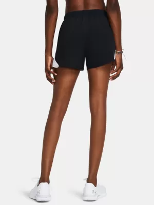 Pantaloni scurți de damă UNDER ARMOUR UA FLY BY 3'' SHORTS 1382438-002 NEGRU