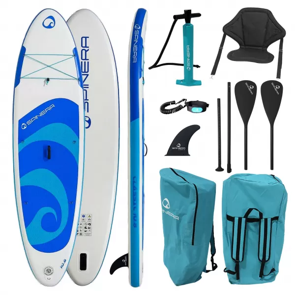  Placă cu vâsle SPINERA CLASSIC 10'8'' PACK 3 ALBASTRU ÎNCHIS/ALB 