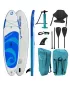 Placă cu vâsle SPINERA CLASSIC 10'8'' PACK 3 ALBASTRU ÎNCHIS/ALB