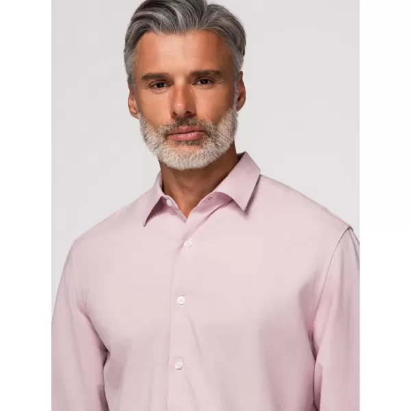  Cămașă pentru bărbați OMBRE OM-SHCS-0190 ROZ PASTEL 