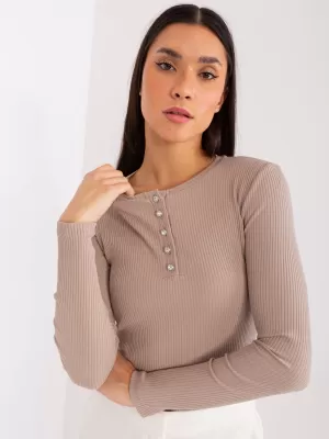 Bluza de dama BASIC FEEL GOOD RV-BZ-9211.26X BEJ ÎNCHIS