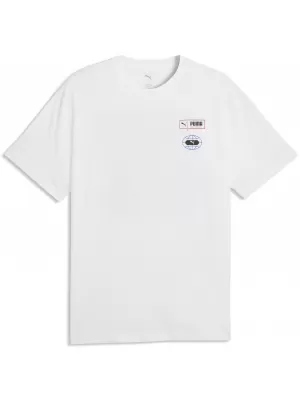 Tricou pentru bărbați PUMA GRAPHICS RELAXED STACKED TEE 69436802 PUMA ALB