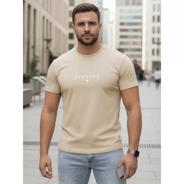  Tricou pentru bărbați DSTREET NX5124R-BT BEJ 