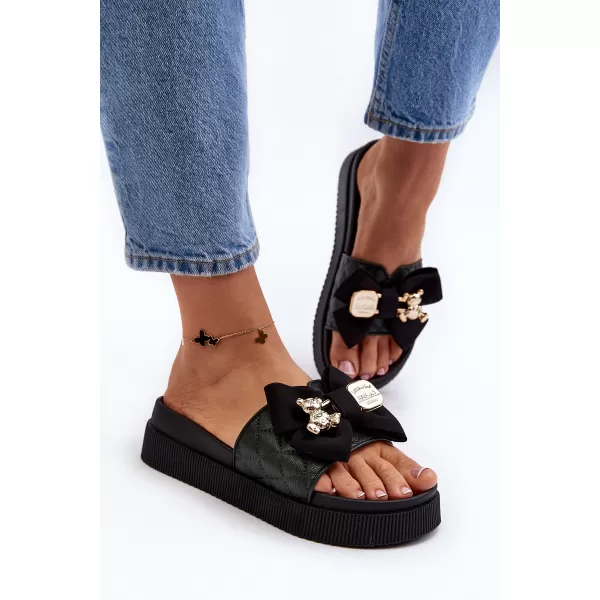  Papuci de damă BOTO SP50-1/BG146P NEGRU 