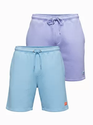 Set de pantaloni scurți pentru bărbați OMBRE Z129 ALBASTRU DESCHIS/VIOLET DESCHIS