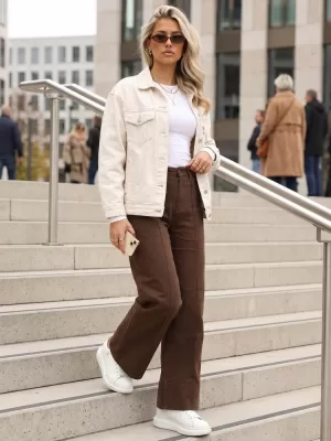 Pantaloni de dama DSTREET UY3091 ROŞU