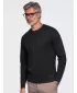 Tricou pentru bărbați OMBRE OM-LSBL-0142 NEGRU