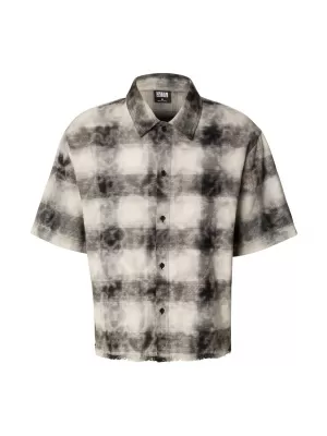 Cămașă pentru bărbați URBAN CLASSICS TB8414-00007 NEGRU