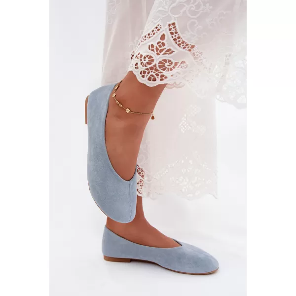  Balerini de dama BOTO JH581 ALBASTRU 
