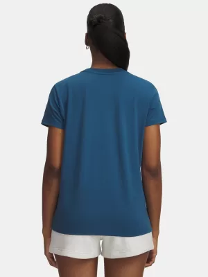 Tricou pentru femei UNDER ARMOUR RIVAL CORE SS 1383648-498 ALBASTRU