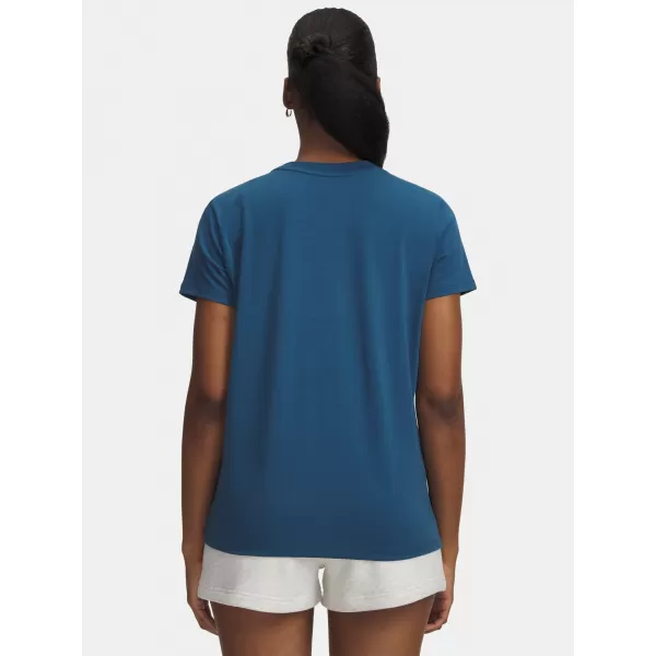  Tricou pentru femei UNDER ARMOUR RIVAL CORE SS 1383648-498 ALBASTRU 