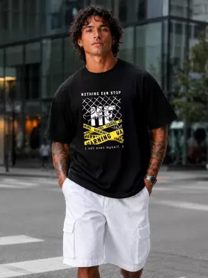 Tricou pentru bărbați DSTREET NX1033R-BK-O NEGRU