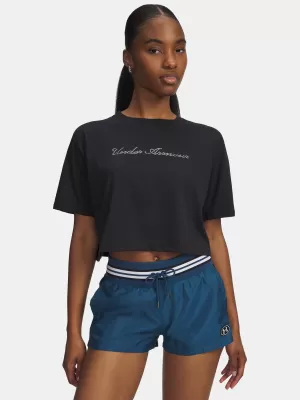 Tricou pentru femei UNDER ARMOUR W WM CROP SS 6010588-001 NEGRU