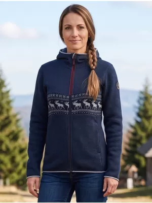 Pulover cald de dama ALPINE PRO NORESA VARIANTA OCEANULUI LUMINAT DE LUNA PA