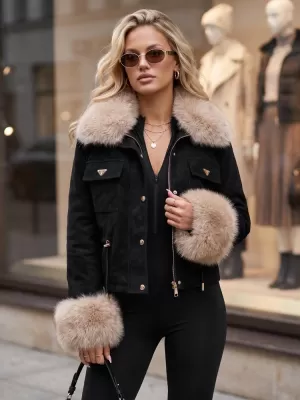 Geaca de dama DSTREET TY5703 NEGRU