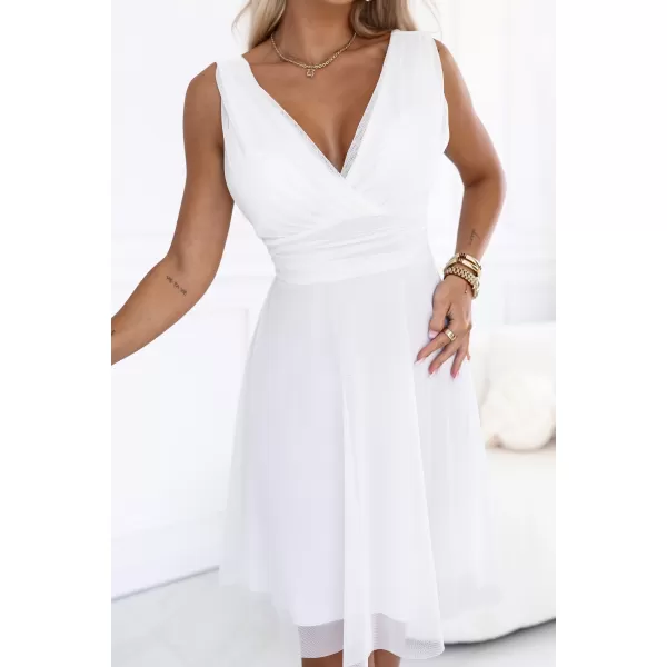  Rochie de femei NUMOCO 541-4 ALB 