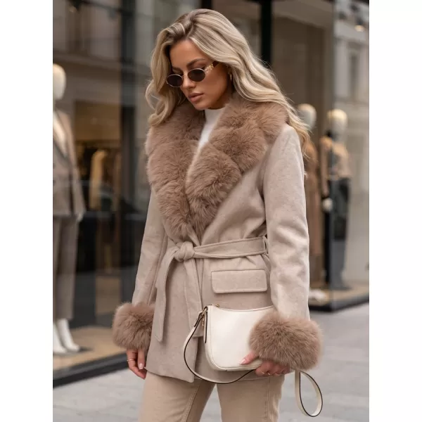  Palton de damă DSTREET TY6078 BEJ 