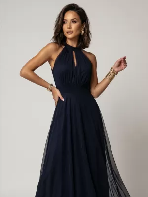 Rochie NUMOCO 662-3 ALBASTRU ÎNCHIS
